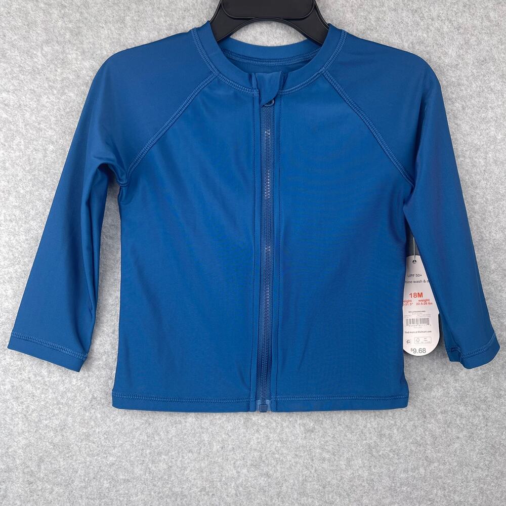 Wonder Nation Long Sleeve Swim Rash Guard Size 18 Months